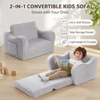 MOMCAYWEX Kids Sofa, 2-in-1 Flip-Out Foam Couch - Image 6