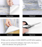 LaCheery Glossy Gold White Marble Contact Paper Waterproof 15.8"x275" Kitchen - Image 7