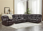 EBELLO Faux Leather Reclining Sectional Sofa Set by EBELLO
