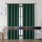 Simplebrand Ava Ever Green Blackout Curtains by Simplebrand