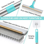 Carpet Rake for Pet Hair Removal Tool, Reusable Pet Hair Remover Broom - Image 9