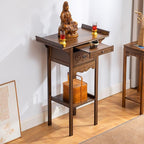Japanese Zen Style Altar End Table Vintage Console Table - Image 5