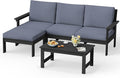 SERWALL Outdoor Sectional Sofa Set, 5-piece Outdoor Modula Couch Set by SERWALL