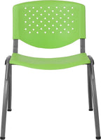 Flash Furniture HERCULES -5 Pack 880 lb. Capacity Green Plastic Stack Chair | - Image 11