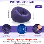 Realspring 6 9 12 Pcs Inflatable Bean Bag Chairs - Image 2