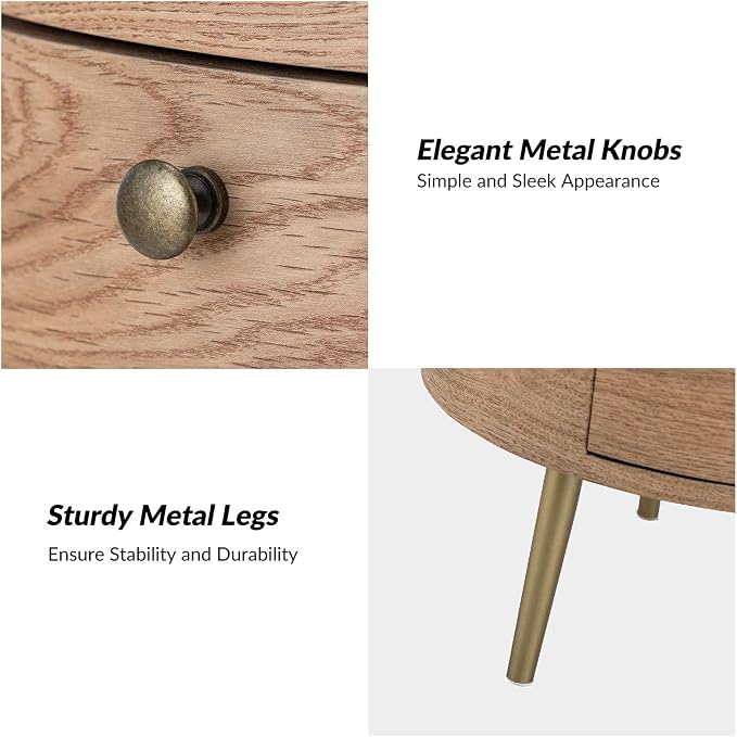 HULALA HOME Round End Table - Image 4