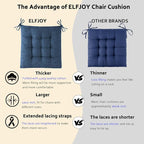 ELFJOY Rocking Chair Cushion Large Rocking Chair Pads - Image 3
