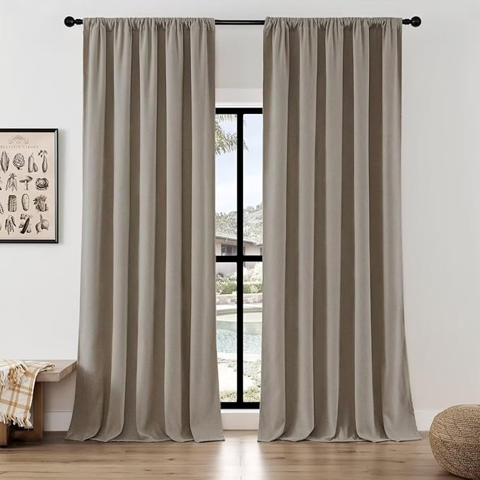 Joydeco Light Filtering Curtains 108 Inch Length by JOYDECO