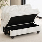 Belffin Corduroy Fabric Loveseat Module - Image 3