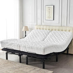 Quilted Waterproof Split Top California King Mattress Protector Pad - Image 8