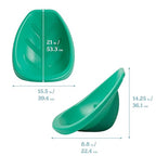ECR4Kids Plastic Leaf Scoop Floor Rocker Seat, Classroom Furniture - Image 3