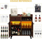 COCO DESIGN Small Wine Cabinet - Image 5