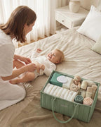Blissful Diary Baby Diaper Caddy Organizer, Stylish Storage Basket - Image 6