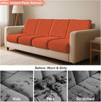8Pcs Patio Cushion Covers Stretch Outdoor Furniture Protector Slipcovers | - Image 8