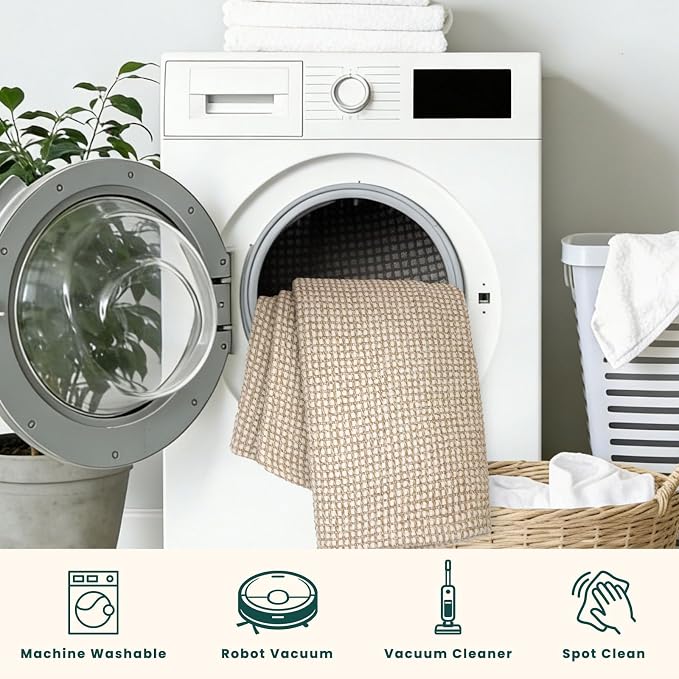 KOZYFLY Runners Rugs for Hallway 2x10, Washable Runner Rug, Woven Non Slip - Image 6