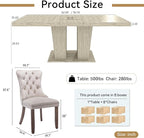 Henf 9 Pieces Extendable Dining Table Set - Image 3