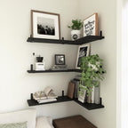 WOPITUES Wood Floating Shelves Set of 6, Shelves - Image 5
