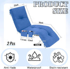 Kigley Outdoor Chaise Lounge Cushions - Image 2