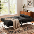 COMHOMA Convertible Futon Sofa Bed, 72″Fabric Futons Couch - Image 4
