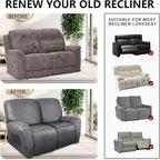 ANARACHON Loveseat Recliner Cover Leather Look Recliner Loveseat Covers - Image 6