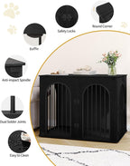 Hzuaneri 44.1" Wooden Dog Crate Furniture, Indoor Dog Kennel Dogs Cage - Image 8