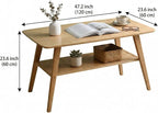 Eco-Friendly Natural Bamboo Coffee Table - Image 3