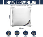 Utopia Bedding 22x22 Throw Pillow Inserts, Decorative Pillows, Plush & - Image 2