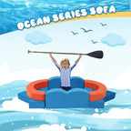 Erament 22Pcs Modular Kids Play Couch - Image 4