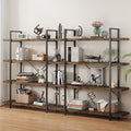 OtterOasis Bookshelf Set, Heavy Duty 4-Tier Industrial Bookcase, 120lbs Shelf by OtterOasis