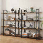OtterOasis Bookshelf Set, Heavy Duty 4-Tier Industrial Bookcase, 120lbs Shelf by OtterOasis