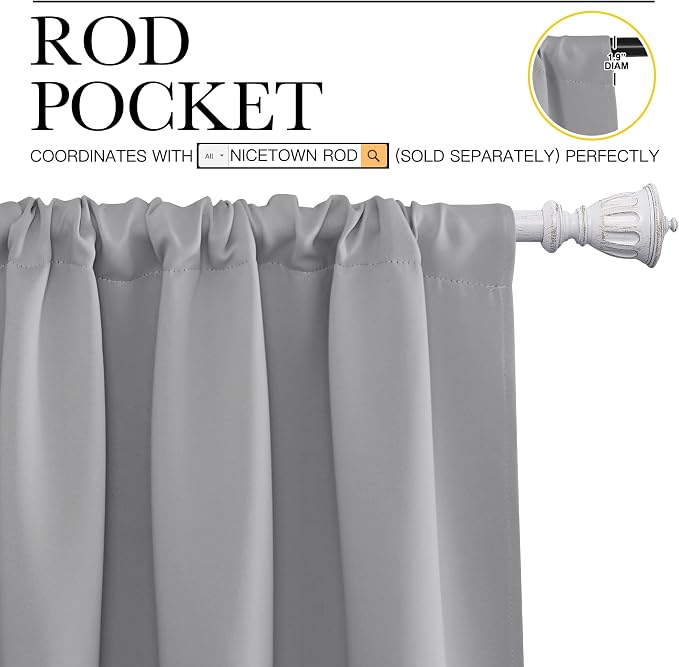 NICETOWN Sidelight Curtains for Front Door - Image 3