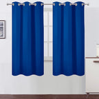 Royal Blue Thermal Blackout Curtains/42 x 72 Inch/Set of 2 Panels Room by Lemomo
