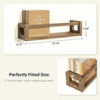 TidyCorner Upgraded Thick Floating Shelves, Solid Wood Bookshelf - Image 2