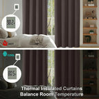 Simplebrand Ava Chocolate Short 36 Inches Blackout Curtain 2 Panels Set - Image 7