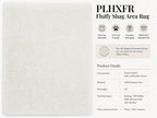 PLHXFR 9x12 Area Rugs Living Room: Fluffy Bedroom Rug Shag Carpet White | - Image 9