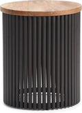SIMPLIHOME Demy Metal and Wood Accent Table by SimpliHome