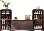 Shoe Cabinet with Bench, U-Shaped Shoe Storage Bench, Tall Shoes Cabinet with by Homiflex