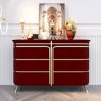 VEELIKE Dark Red Velvet Fabric Wallpaper Self Adhesive Soft Felt Drawer Liners - Image 4