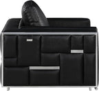 Blackjack Furniture Catania Modern Top Grain Italian Leather Sofa Set - Image 3
