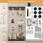 LFT HUIMEI2Y Glass Display Cabinet 4-Shelf - Image 7