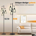 Dimmable Floor Lamp, 3x800LM LED Bulbs Included, Farmhouse Industrial Floor - Image 7