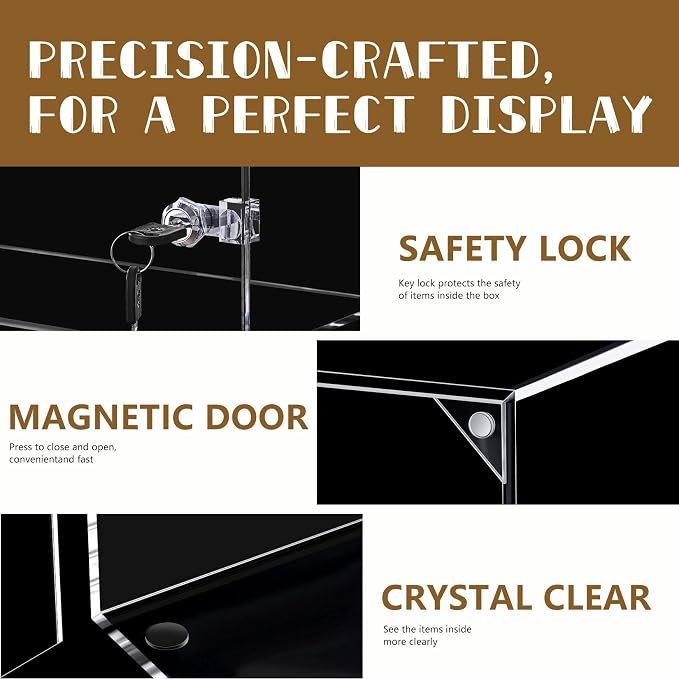 Acrylic Display Case with Lock – Acrylic Storage Chest - Image 7