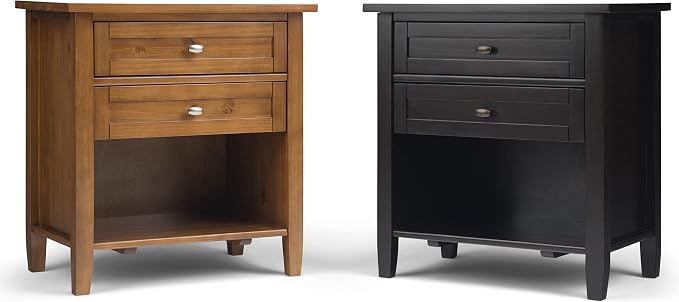 SIMPLIHOME Warm Shaker Bedside Table - Image 11