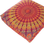 Mandala Floor Pillow Cover Meditation Cushion Seating Throw Hippie Round - Image 4