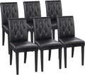 Welzona Upholstered Dining Chairs Set of 6, Button Tufted Parsons Dining Chair by WelzonaDirect