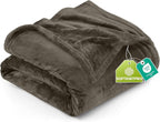 Utopia Bedding Ultra Soft Fleece Bed Blanket Twin Size Brown | Microfiber Plush by UTOPIABEDDING