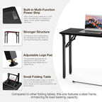 TEMI Small Computer Desk Folding Table - Image 9