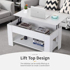 FDW 39.4" Lift Top Coffee Table - Image 4