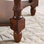 PADMA HOUSE Solid Wood Oval End Table - Image 7