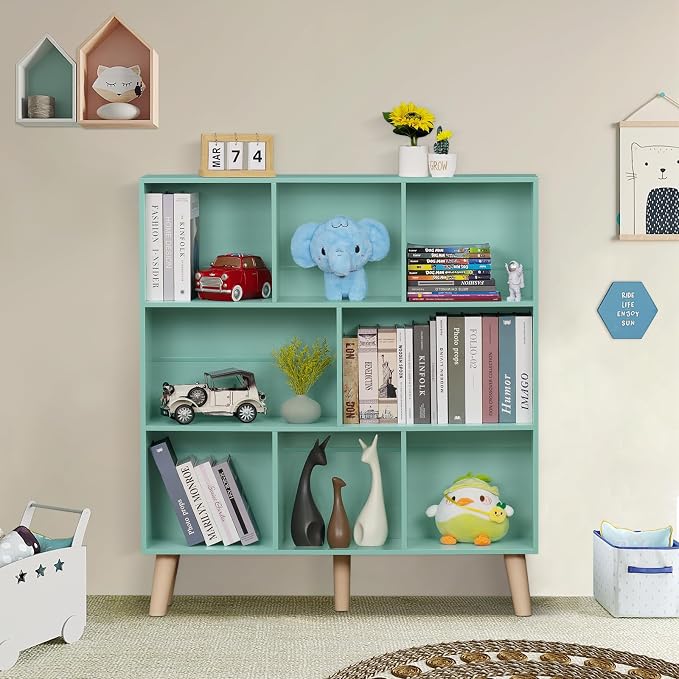 LEYAOYAO 8 Cube Bookshelf 3-Tier Bookcase - Image 7
